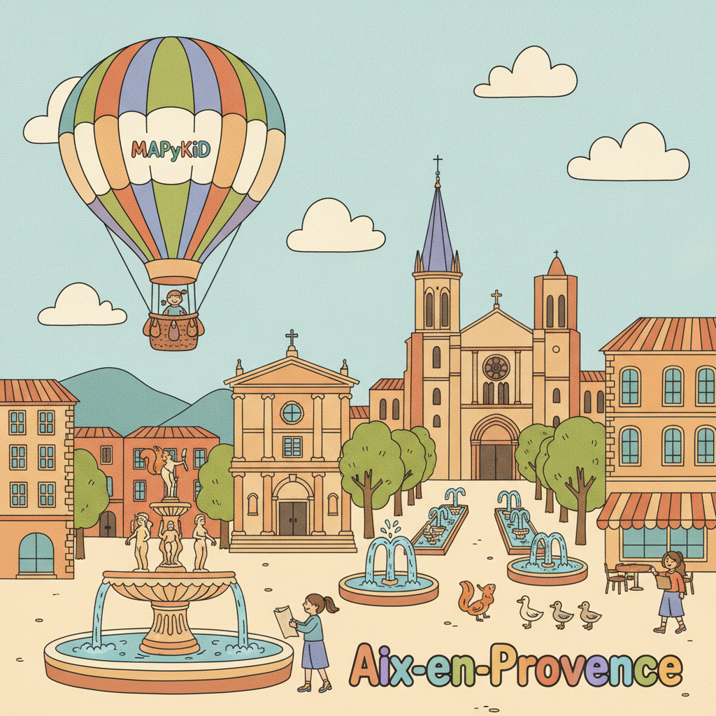 Aix-en-Provence : Le Mystère des Mille Fontaines et du Sourire en Sucre (9-11 ans)